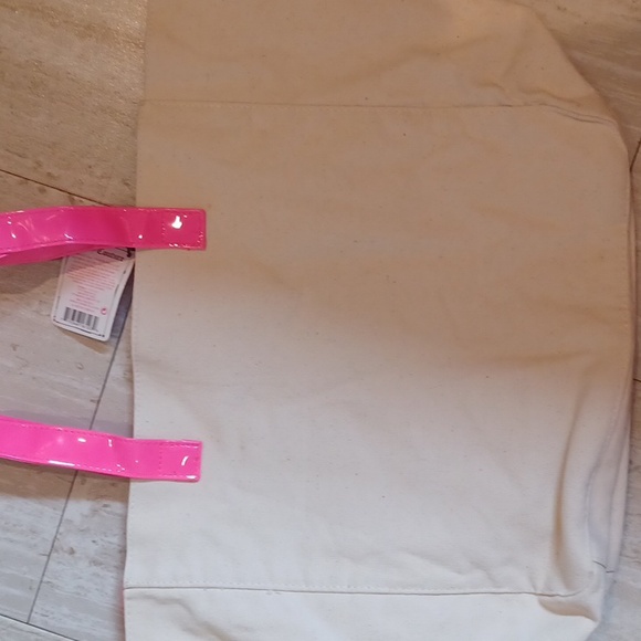 Juicy Couture Stylish Oversized Creamy Off White Canvas Tote Bag - Picture 7 of 12